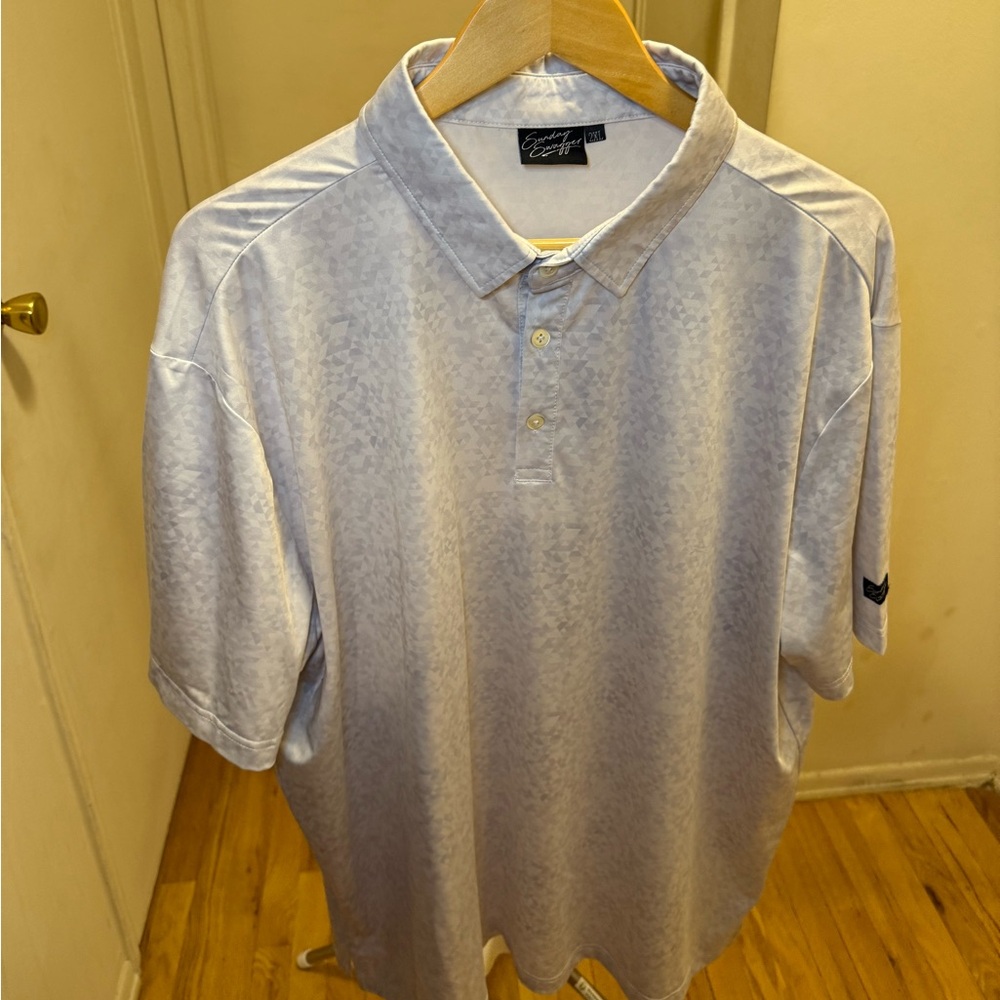 Men’s XXL Sunday Swagger brand golf polo “mist” NWOT